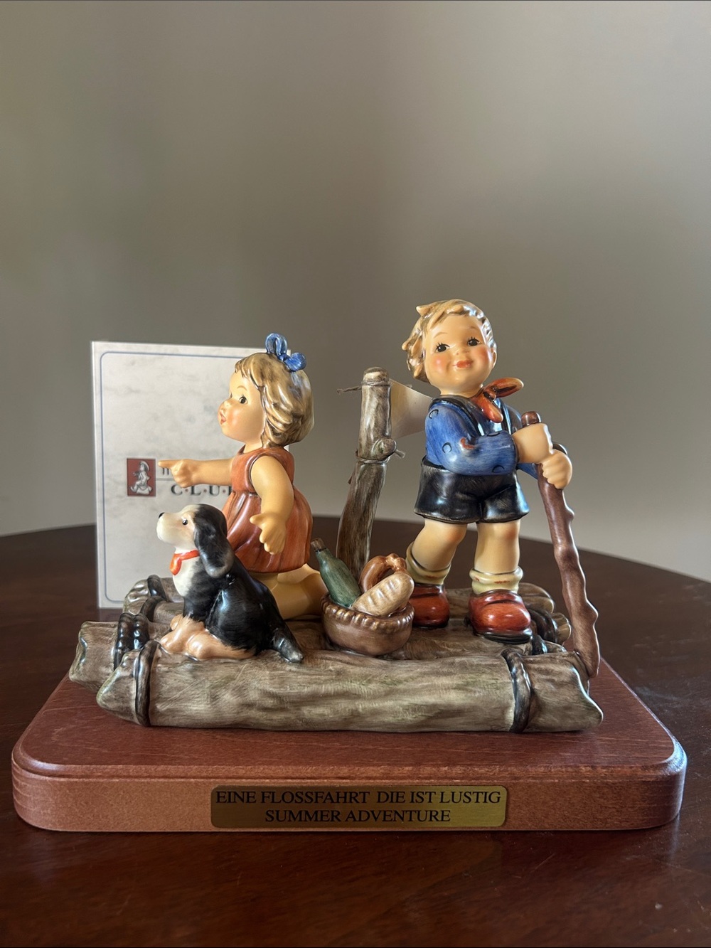 Hummel Summer Adventure Figurine: Hand-Painted Porcelain, Collector's Club Exclu